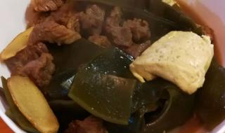 红烧海带炖牛肉的做法